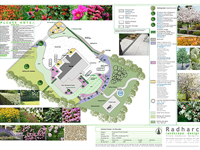 We offer a comprehensive design service that includes onsite consultations, landscape master planning, garden design, planning permission drawings, detailed planting plans, and professional tree surveys.