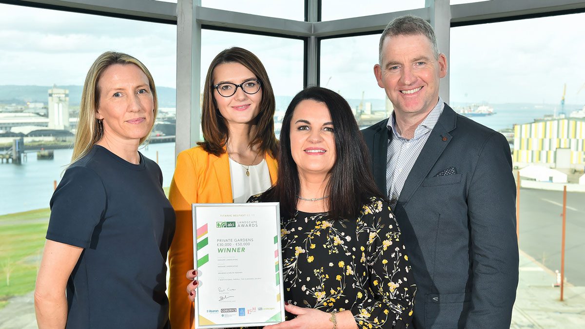 Radharc Landscaping received overall ‘Private Gardens’ award at Association of Landscape Contractors Ireland (ALCI) awards